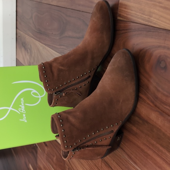 Sam Edelman Paola Studded Zip Boots Size 9  New in Box ❤️ - Picture 3 of 12